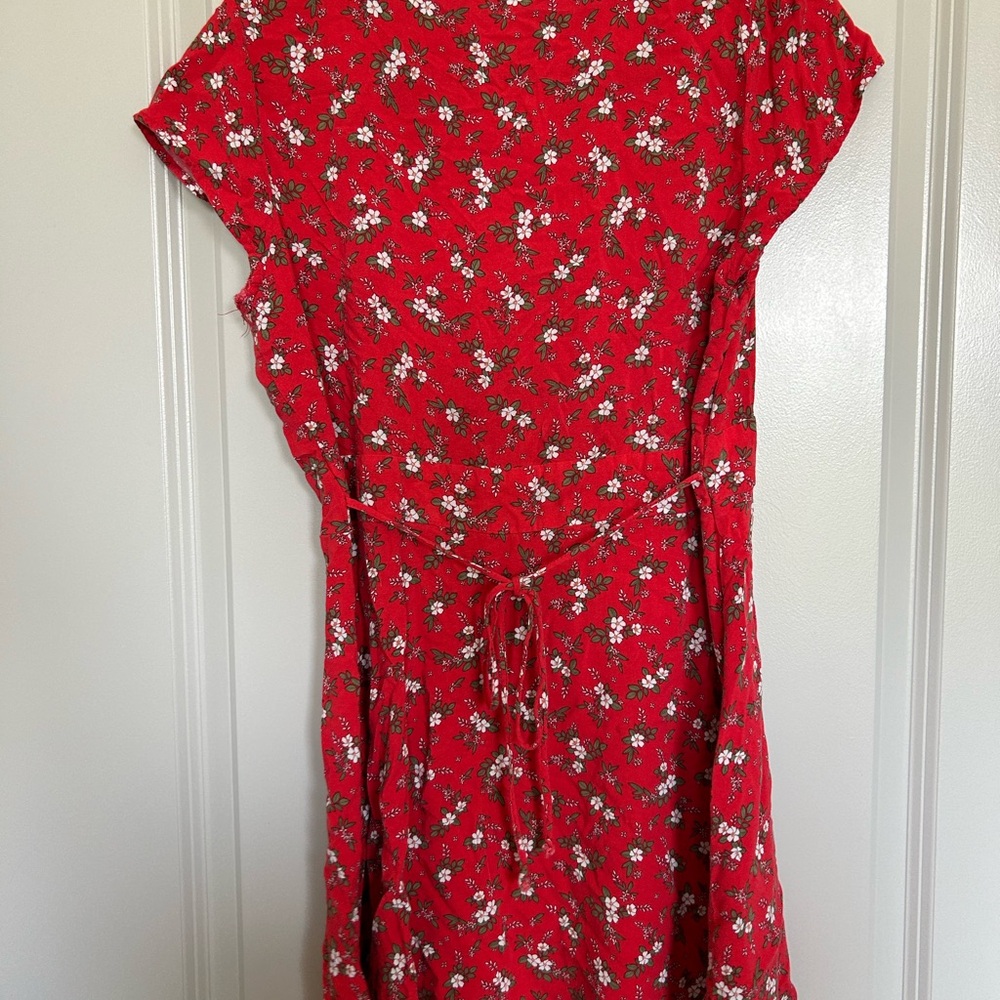 Aeropostale Red Ruched Wrap Sundress - Picture 3 of 3